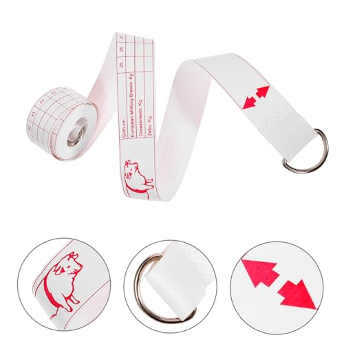GANAZONO Cattle Weight Measuring Tape Multi Functional Livestock Measurement Tool for Cattle Pigs Horses Compact and Portable Design for and Accurate Weight Tracking