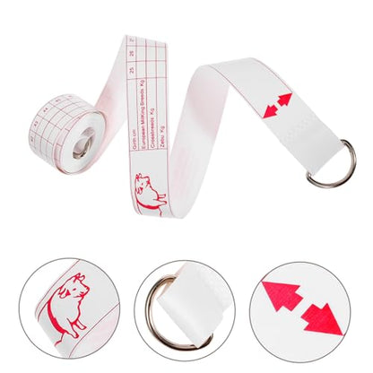 GANAZONO Cattle Weight Measuring Tape Multi Functional Livestock Measurement Tool for Cattle Pigs Horses Compact and Portable Design for and Accurate Weight Tracking