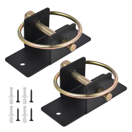 Locking Pin Hanger, Stable Feed Hook Mount, Sturdy Stall Bucket Support Tool for Barn Fence Setup, Livestock Feeding Accessory for Horses and Animals, Farm Stable Organizer Bracket for Users