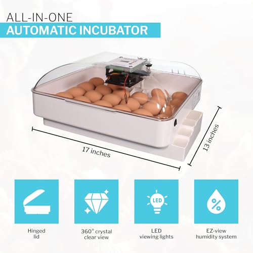 IncuView 3 Pro All-in-One Automatic Egg Incubator with Universal Egg Turner - style: IncuView 3 Pro Only