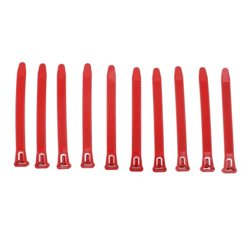 HEEPDD Chicken Leg Bands, Adjustable Fadeless Numbered Plastic Poultry Identification Leg Rings with Clear Colorfast Engraving, for Duck Goose Chicken Management (red) - color: red