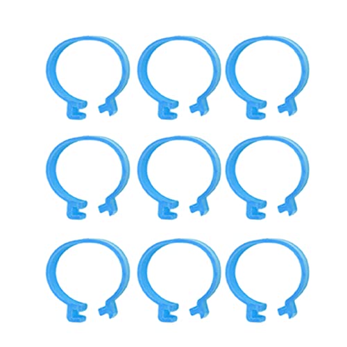 100Pcs Poultry Foot Ring Chicken Bird Duck Identification Leg Bands Open Type Buckle Chicken Ankle Rings (25mm) - size: 25mm, style: 25mm