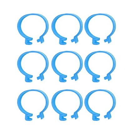 100Pcs Poultry Foot Ring Chicken Bird Duck Identification Leg Bands Open Type Buckle Chicken Ankle Rings (25mm) - size: 25mm, style: 25mm