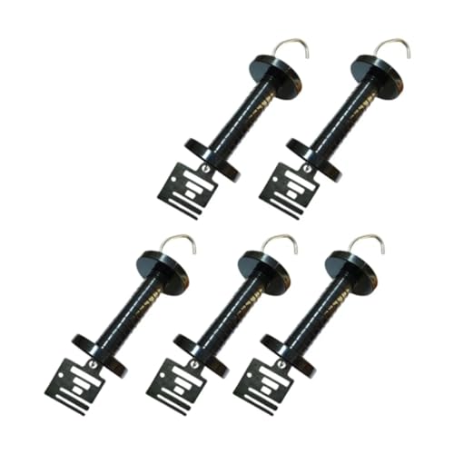 Electric Fence Gate Handle Spring 5-Pack Spring-Loaded Gate Handles, Replacement Parts for Garden & Farm Fences