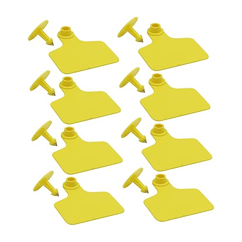 HANABASS 100pcs Orange Cow Ear Tags Ear Tags for Cattle Show Halter Accessory Livestock Identification