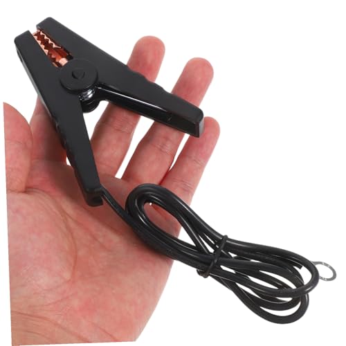 Outanaya 2Pcs Electric Fence Jump Cable with Crocodile Clip Durable Fencing System Wire for Livestock Connection Easy to Install Electric Fence for Farm and Garden Use