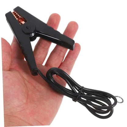 Outanaya 2Pcs Electric Fence Jump Cable with Crocodile Clip Durable Fencing System Wire for Livestock Connection Easy to Install Electric Fence for Farm and Garden Use