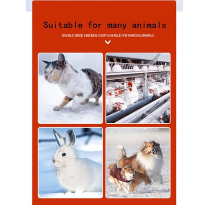200W Double Sided Chicken Coop Heater, Electric Brooder Heating Plate, with Digital Display, Adjustable Temperature, for Chicks, Cat, Dog, Rabbit