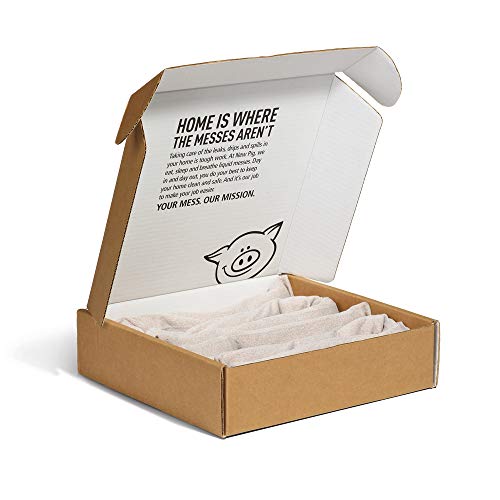 PIG Dryer-Safe Reusable Water Absorbent Sock - 2 Pack - 3" x 38" - Absorbs Up to 34 oz per Sock - Beige - PM50687 - color: Beige, style: 2-Pack