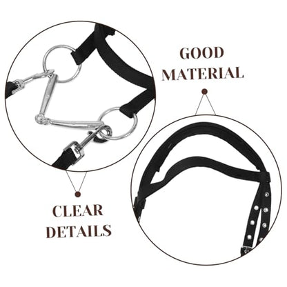 Adjustable Rope Halter Comfortable Nylon Material Matching Rope for Equestrian Training Travel and Everyday Use
