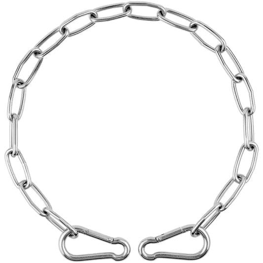 KALLORY Barn Door Chain Lock Multi-Function Barn Lock for Horse Gates Convenient Door for Barns Sheds Gardens Garages Left or Right Installation 23.22 X 0.98 X 0.19 in