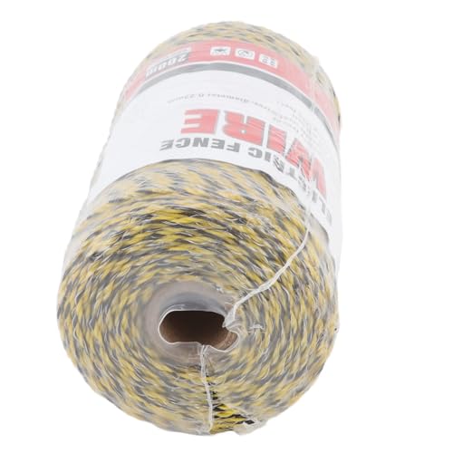 Electric Fence Wire, 6 Strand Stainless Steel 200M Poly Wire Electric Fencing Wire, Durable Polywire Electric Fence for Livestock(MLD-040C) - color: 040C