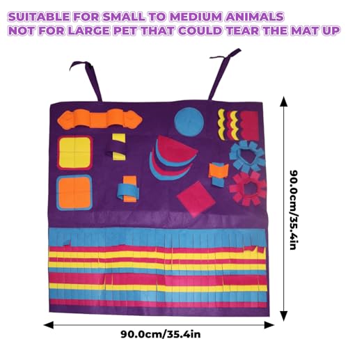 Snuffle Mat for Pigs, Pet Food Mat, Foraging Mat Toy for Small Animals, Pig Toys for Pet Pig, Pig Supplies