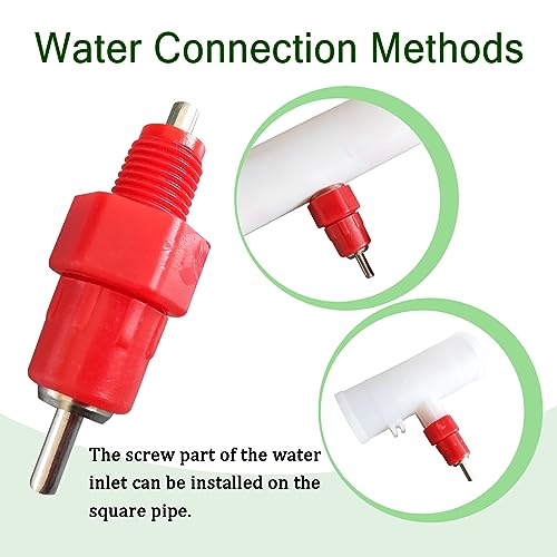 Chicken Waterer Nipples Automatic Poultry Watering Nipples Chicken Drinkers (dht, 10pcs)