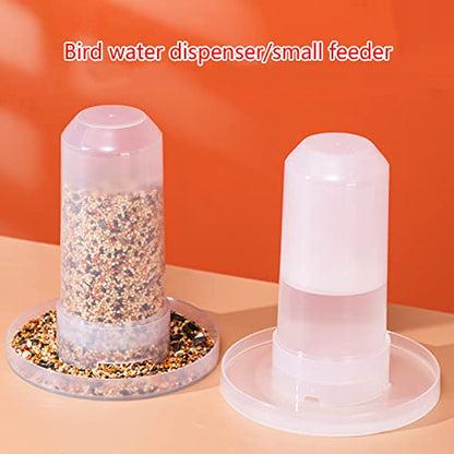 Chicken Poultry Feed Bucket Outdoor Practical Bird Feeder Drinker and Water Dispenser - color: B