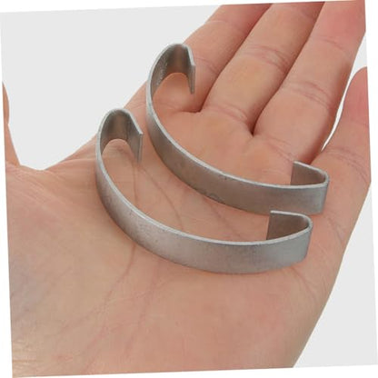 VANZACK 20pcs Steel Hooks for Chicken Cage Doors Spring Clips for Poultry Easy to Install Metal Fasteners for Bird Cages