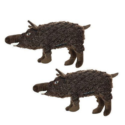 MIGHTY® 2 Pack Massive Javeline Ultra Plush Dog Toys | Multiple Layers & Reinforced Seams , Washable and Floats , Mighty® Construction - color: 2PK Brown Javelina