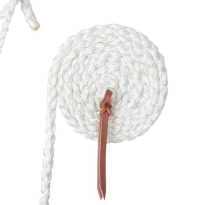 Weaver Leather White Braided Rope Halter with Lead