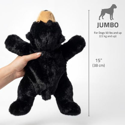 Playology Dog Toys | Plush Bear Stuffed Animal | Blueberry Scented Jumbo Squeaky Dog Toy | Plush Chew Toy for Large Dogs - size: Large, style: Bear