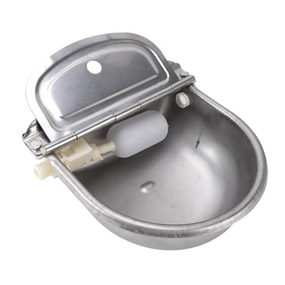 CHICIRIS Automatic Animal Drinking Water Bowl, 304 Stainless Steel Waterer with Float Valve for Livestock Cattle Horse Dog, Auto Water Dispenser for Farm