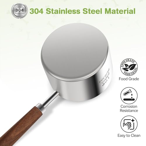 Dog-Cat Food-Scoop Measuring-Cup - 304 stainless steel material.1-Cup capacity. Precision scale measurements - size: 1 CUP