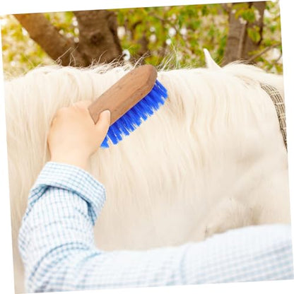 VICASKY Practical Horse Grooming Brush Cattle Hair Comb with Hard Bristles for Fur Cleaning Equine Body Brush for Horse Care and Grooming Supplies