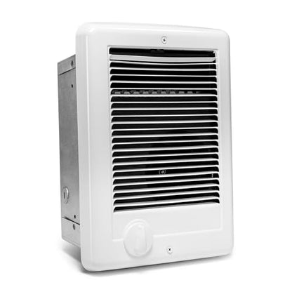 Electric Wall Heater for Indoor Use Complete Unit with Thermostat (Model: CSC151TW, Part: 67509), 5120 BTU, 120 Volt, 1500 Watt, White