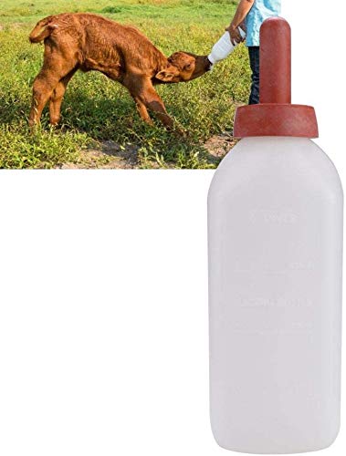 Livestock Milk Feeder Bottle, 2L Nursing Bottle Set for Calf, Sheep, Lamb, Cow