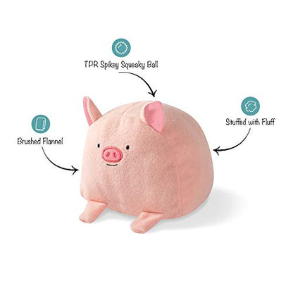 Fringe Studio Ball Squeaker Toy for Pets, Pig (286003)