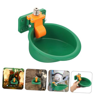 BESPORTBLE 2pcs Automatic Goat and Cow Drinking Bowl Plastic Sheep Waterer Trough Float Valve Livestock Auto Water Dispenser for Cattle and Horses