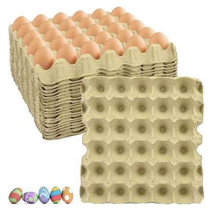 18 Flats 30-Cell Egg Crate, Holds 30 Eggs, Sturdy and Stackable, Perfect Egg Crates for Fresh Eggs, Chicken Farm - size: 18 Pack Light gray