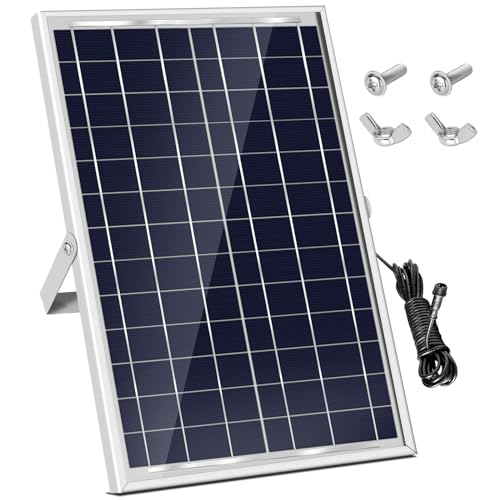 Solar Panel Accessory Empowers Coop with 6W 6V Charging - Easy Install, Sturdy Design & Efficient Energy, Harnessing Sustainable Power for Poultry Protection