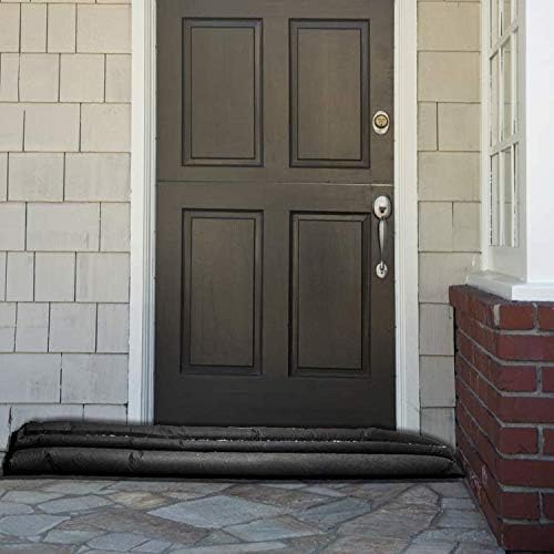 PIG Water Barrier - Sandless Sandbags for Flooding - 4 Pack - 5'L x 6.5"W x .25"H Water Diverter - PM50416 - size: 5'L x 6.5"W x .25"H