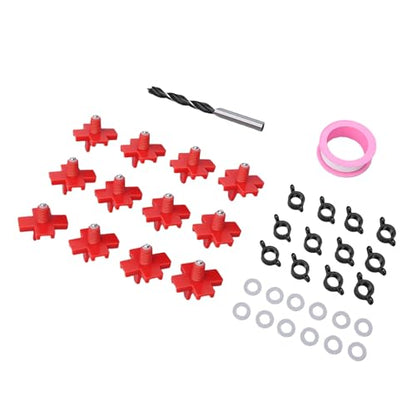 Zerodis Poultry Water Nipples 12Pcs Chicken Waterer Nipple Kits Automatic Poultry Nipples Sealing Watering System Horizontal Side Mount Livestock Supplies for Ducks Geese Hens Quails