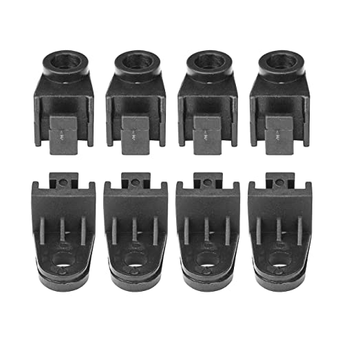 8PCS Universal Electric Radiator Fan Mounting Kit, L-Shape Fan Bracket Feet Mount Legs Install Tab Plastic Electric Engine Intercooler Cooling Fan Mounting Tabs