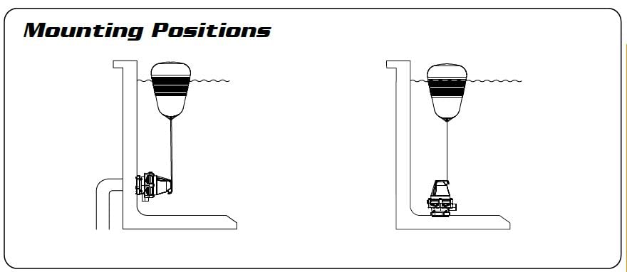 Jobe Valves Megaflow Valve with Short Tail, 1", Yellow/Black(Does NOT include Nut and Washer)