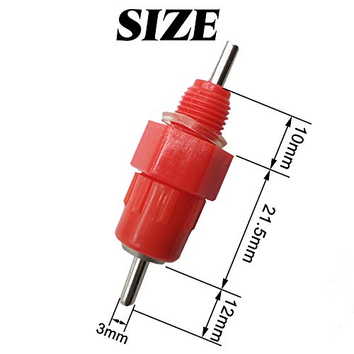 TIHOOD 35PCS Automatic Chicken Water Nipple Drinker Feeders Poultry Hen Screw Style