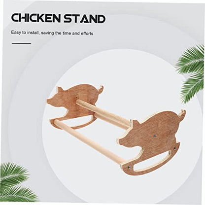 Mipcase 1pc Parrot Swing Chicken Standing Resting Training and Ladder for Perch Funny Hens Stand Tool Wooden Balancing Toys Shelf Exercise Rack Bars Bar Brooder Lovely Wiggles Coop