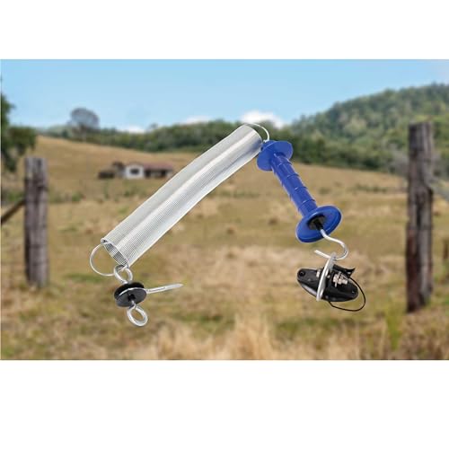 5 Pack Electric Fence Gate Big Tension Spring Extended up to 23 feet for Electric Fence Gate Livestock Fence Agricultural Fencing and Pasture - style: PK5 Big Tension Spring 23ft