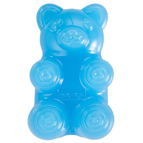 Outward Hound Gummiez Bear Dog Toy & Treat Stuffer, 4.7″ x 3″ Blue Raspberry-Scent Interactive Chew for Dogs, Promote Healthy Teeth, Gums & Mental Enrichment, Reduce Boredom & Support Dental Health - color: Bear