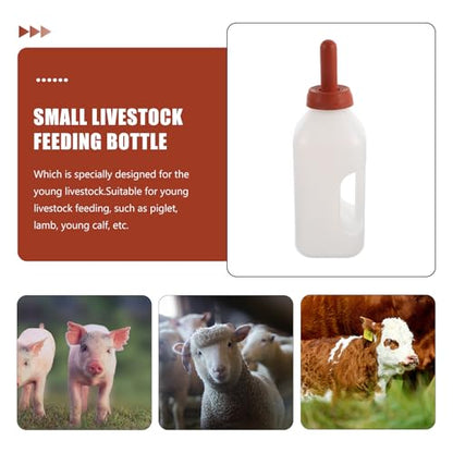 HANABASS Thickened 2L Calf Nursing Bottle with Handle Livestock Milk Feeder for Calf Feeding Farm Animal Nursing Container