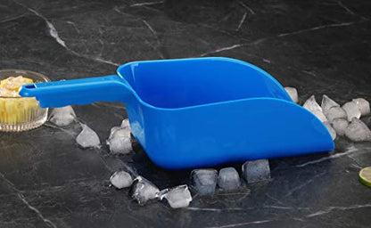 New Star Foodservice Commercial Grade Polycarbonate Plastic Utility Ice Scoop, Blue, 64 oz - color: Blue, size: 64 oz.