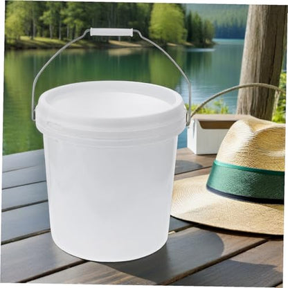 BESTOYARD Food Grade Seal Bucket with Lid Airtight Plastic Storage Container for Pet Food Livestock Feed More Multi Purpose Bucket with Hand Grip for Easy Carrying