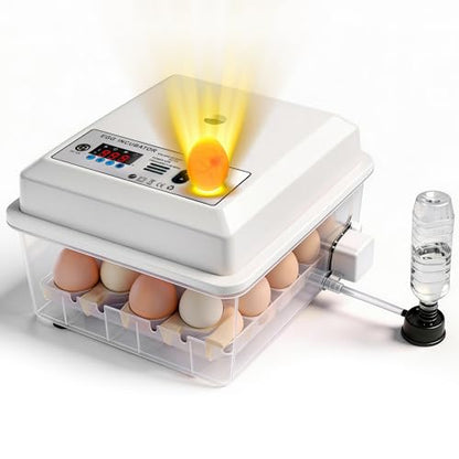 Egg Incubator for Hatching Eggs 16 Egg Chicken Egg Incubator with Automatic Egg Turning Precise SJZ SUN RUN Temperature Display for Chicken Coop Duck Goose & Quail Eggs