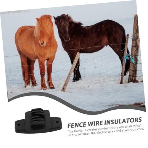 POPETPOP 50Pcs Fencing Insulators for Electric Fence Durable Portable Post Insulators for Livestock Safety High Strength Excellent Insulation Farm Accessorieshh