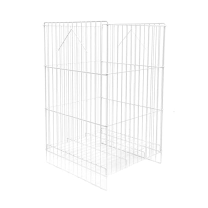 SSWBasics White Wire Dump Bin - 18" X 18" X 30"