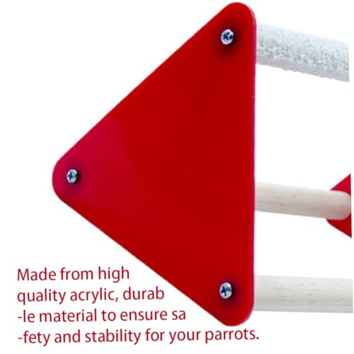 2Pcs Chick Perch Triangle Ladder, Safe Chicken and Parrot Stand Toy for Coop Enrichment, Baby Chicken Coop Accessories and Toys