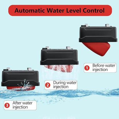 EyGde 1 PC Water Trough Float Valve for Stock Tank, Includes 3/4" Hose Metal Connectors, PTFE Tape, Automatic Water Level Control Device for Livestock Waterer, Poultry, Cattle, Goat, Pool, Pond