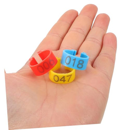 50Pcs Poultry Feet Rings Chicken Identification Leg Bands Lightweight Clip Chick Leg Rings for Poultry Marking for Easy Identification