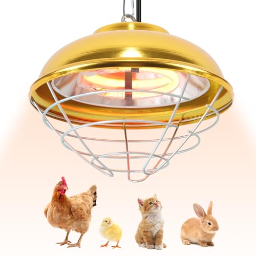 Hanging Chicken Coop Heater, 300W 2 Heating Levels Premium Waterproof Heaters for Chicks Brooder Pen, Duck, Pet House, Poultry, Greenhouse Plant - size: Small Heater